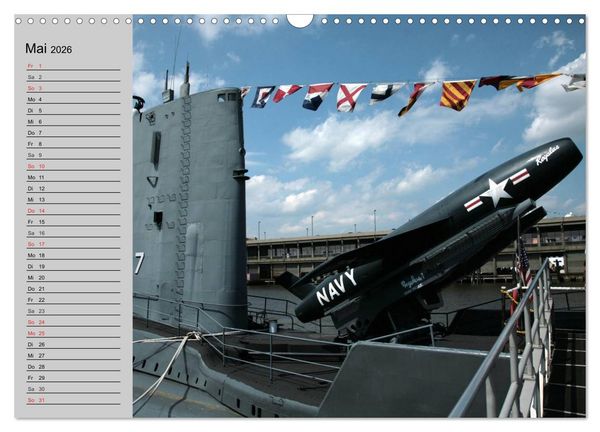 Produktbild: U-Boote. Milit&auml;rische Unget&uuml;me (Wandkalender 2026 DIN A3 quer), CALVENDO Monatskalender
