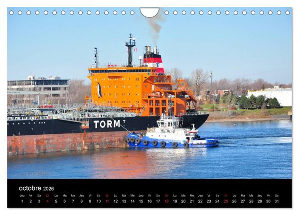 Produktbild: Navires du Saint-Laurent (Calendrier mural 2026 DIN A4 vertical), CALVENDO calendrier mensuel