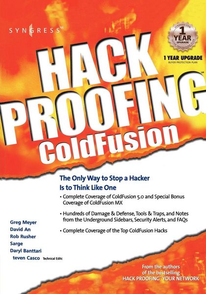 Produktbild: Hack Proofing Coldfusion