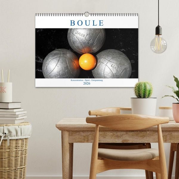 Produktbild: Boule. Konzentration - Sport - Entspannung (Wandkalender 2026 DIN A3 quer), CALVENDO Monatskalender