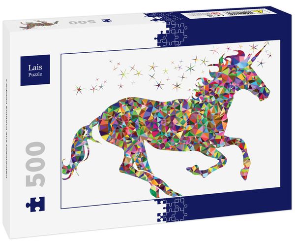 Produktbild: Lais Puzzle Cartoon Einhorn aus Diamanten 500 Teile