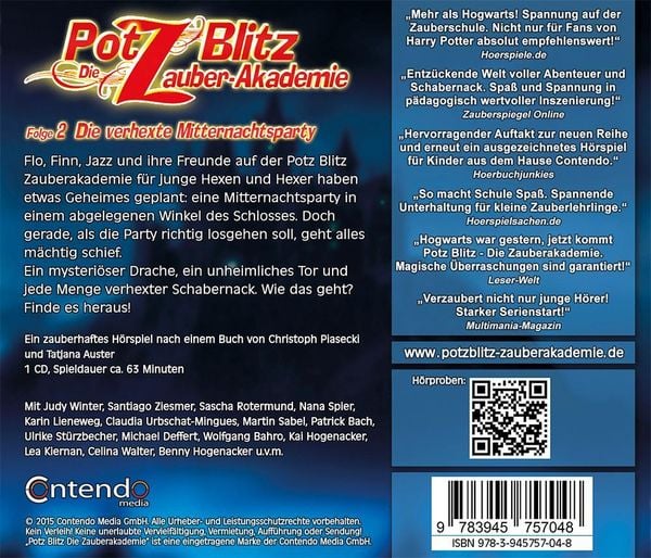 Produktbild: Piasecki, C: Potz Blitz 2/CD