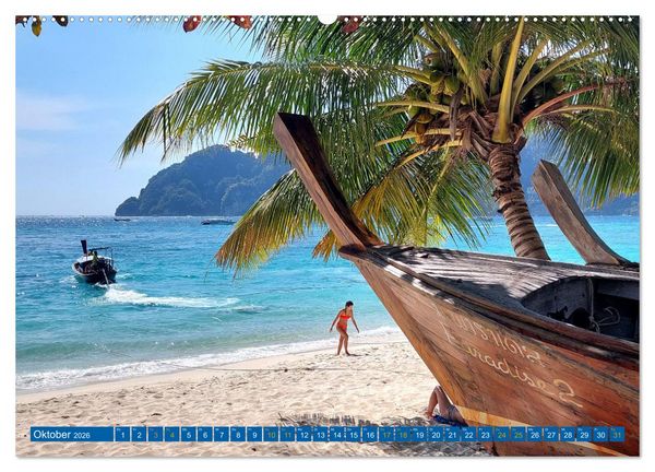Produktbild: Phi Phi Island &ndash; Thailands traumhaftes Paradies (hochwertiger Premium Wandkalender 2026 DIN A2 quer), Kunstdruck in Hochglanz
