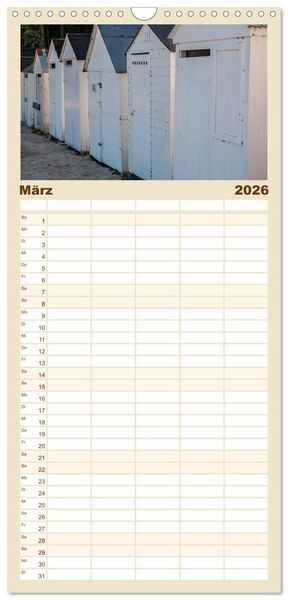 Produktbild: Familienplaner 2026 - Bretagne: Finist&egrave;re - am Ende der Welt mit 5 Spalten (Wandkalender, 21 x 45 cm) CALVENDO