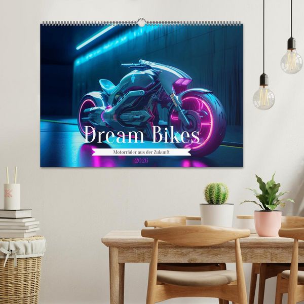 Produktbild: Dream Bikes - Motorr&auml;der aus der Zukunft (Wandkalender 2026 DIN A2 quer), CALVENDO Monatskalender