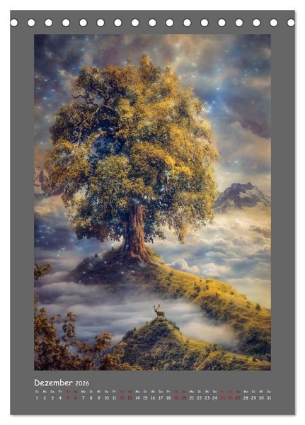 Produktbild: Yggdrasil - Der Baum des Lebens (Tischkalender 2026 DIN A5 hoch), CALVENDO Monatskalender