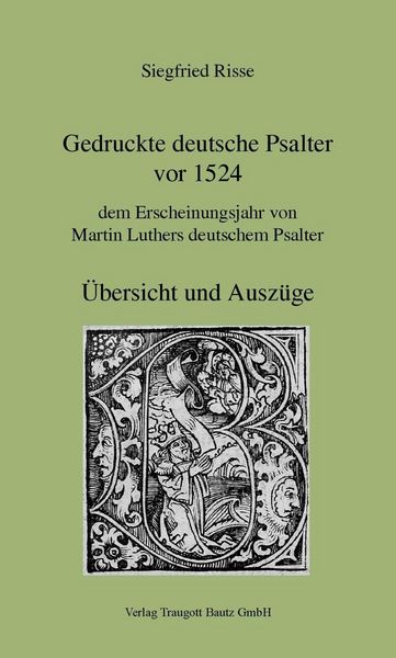 Produktbild: Gedruckte deutsche Psalter vor 1524