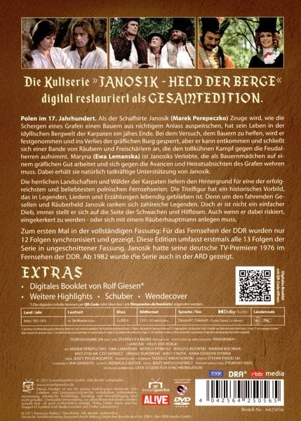 Produktbild: Janosik, Held der Berge - Die komplette Serie (alle 13 Folgen) [3 DVDs]