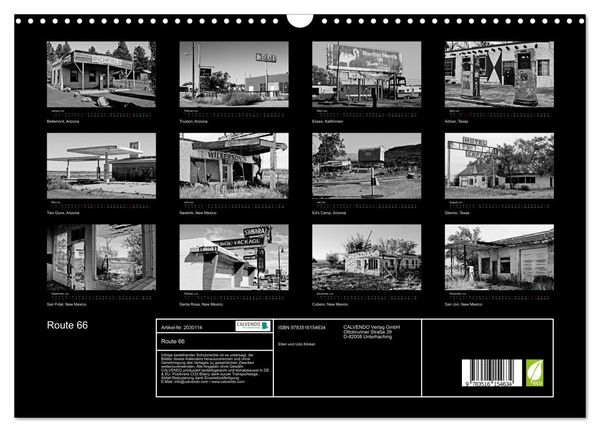 Produktbild: Route 66 (Wandkalender 2026 DIN A3 quer), CALVENDO Monatskalender