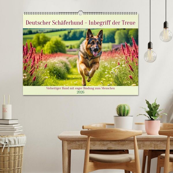 Produktbild: Deutscher Sch&auml;ferhund - Inbegriff der Treue (Wandkalender 2026 DIN A2 quer), CALVENDO Monatskalender