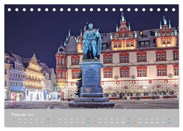 Produktbild: Coburger Land - Burgen und Schl&ouml;sser (Tischkalender 2026 DIN A5 quer), CALVENDO Monatskalender