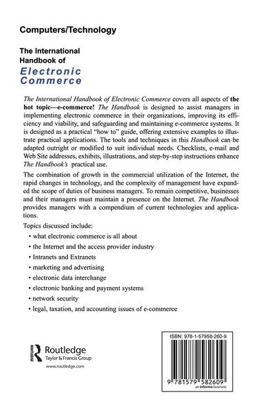 Produktbild: The International Handbook of Electronic Commerce