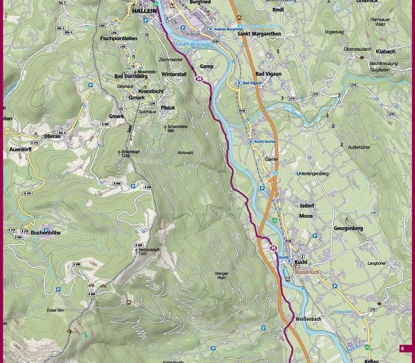 Produktbild: KOMPASS Fahrrad-Tourenkarte Alpe Adria Radweg 1:50.000