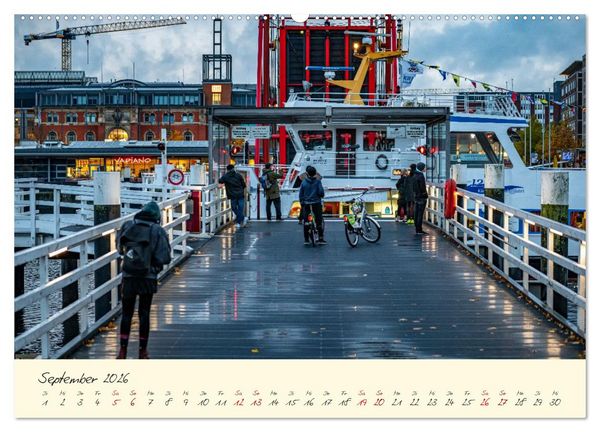 Produktbild: Kiel &ndash; Maritimes Flair im Wandel der Jahreszeiten (hochwertiger Premium Wandkalender 2026 DIN A2 quer), Kunstdruck in Hochglanz