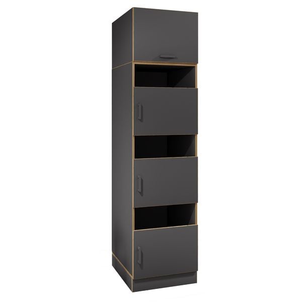 Produktbild: W&auml;scheschrank mit 4 F&auml;chern & T&uuml;ren Rislo SD XXL