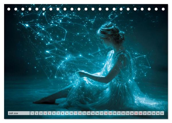 Produktbild: Im Licht der Fantasie (Tischkalender 2026 DIN A5 quer), CALVENDO Monatskalender