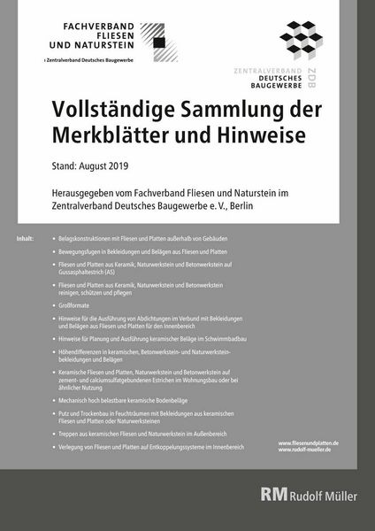 Produktbild: Merkbl&auml;tter Fliesen Komplettpaket - PDF