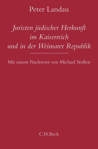 Produktbild: Juristen j&uuml;discher Herkunft im Kaiserreich und in der Weimarer Republik