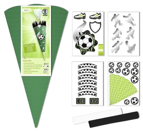 Produktbild: URSUS Schultüten-Bastelsets Schultüten-Bastelset Easy Line Fußballspiel