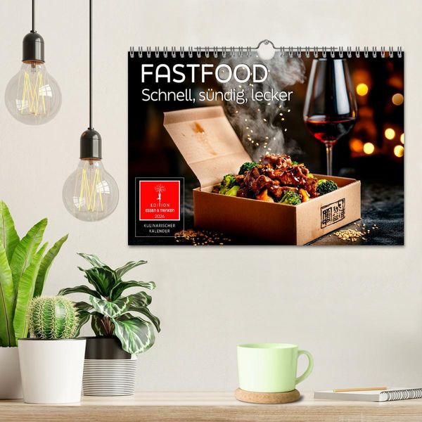 Produktbild: Fastfood - schnell, s&uuml;ndig, lecker (Wandkalender 2026 DIN A4 quer), CALVENDO Monatskalender
