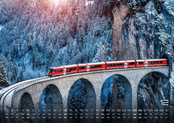 Produktbild: Eisenbahn - faszinierende Bahnwelt - 2027 - Kalender DIN A3