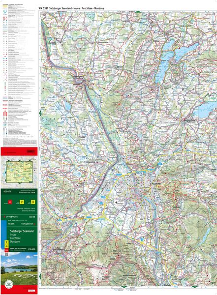 Produktbild: Freytag & berndt Wanderkarte WK 0391 Salzburger Seenland, Irrsee - Fuschlsee - Mondsee 1:50.000