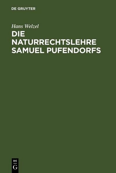 Produktbild: Die Naturrechtslehre Samuel Pufendorfs