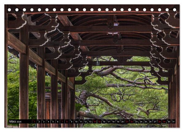 Produktbild: Kyotos Tempel - Bilder aus Japan (Tischkalender 2026 DIN A5 quer), CALVENDO Monatskalender