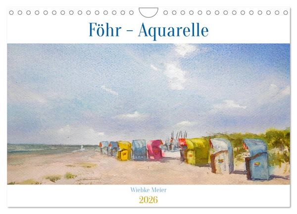 Produktbild: F&ouml;hr - Aquarelle (Wandkalender 2026 DIN A4 quer), CALVENDO Monatskalender
