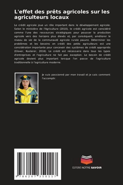 Produktbild: L'effet des pr&ecirc;ts agricoles sur les agriculteurs locaux