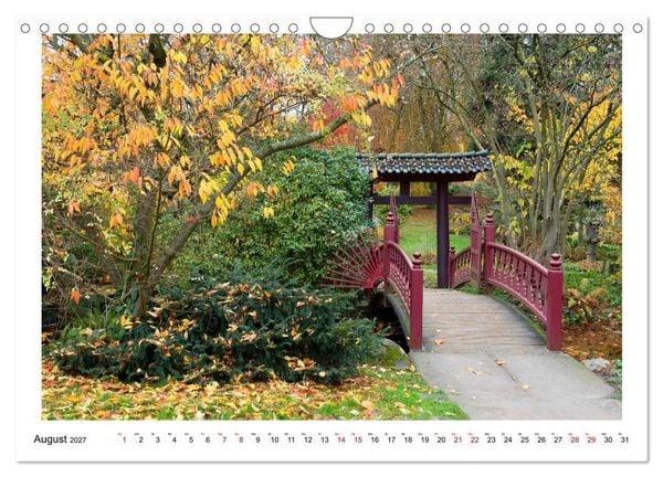 Produktbild: Japanische G&auml;rten in Deutschland (Wandkalender 2027 DIN A4 quer), CALVENDO Monatskalender