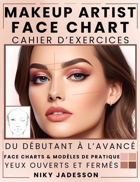 Produktbild: Makeup Artist Face Chart Cahier d'exercices