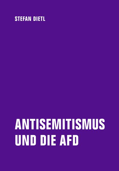 Produktbild: Antisemitismus und die AfD