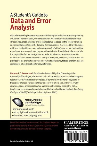 Produktbild: A Student's Guide to Data and Error Analysis