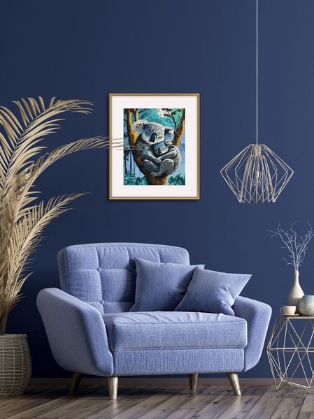 Schipper 609240907 - Malen nach Zahlen, Koala mit Baby, 24x30cm
