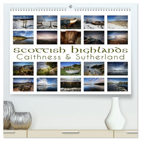 Produktbild: Scottish Highlands - Caithness & Sutherland / UK-Version (High Quality Premium Wall Calendar 2026 DIN A2 landscape),CALVENDO 12 Month Wall Calendar