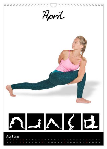 Produktbild: Yoga in Bildern (Wandkalender 2026 DIN A3 hoch), CALVENDO Monatskalender