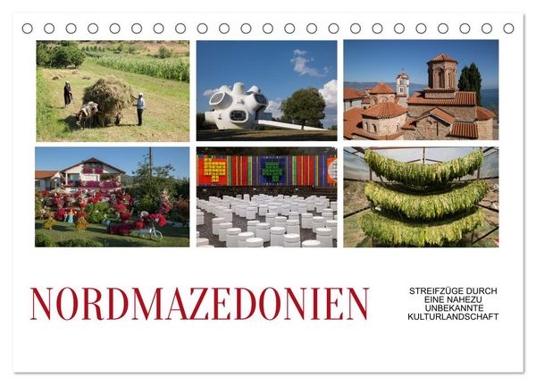 Produktbild: Nordmazedonien - Streifz&uuml;ge durch eine nahezu unbekannte Kulturlandschaft (Tischkalender 2026 DIN A5 quer), CALVENDO Monatskalender