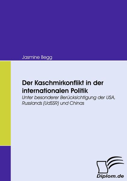 Produktbild: Der Kaschmirkonflikt in der internationalen Politik