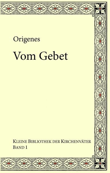 Produktbild: Origenes: Vom Gebet