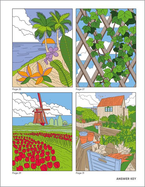 Produktbild: Garden Relaxation Color by Numbers for Adults
