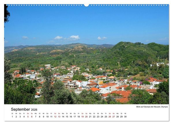 Produktbild: Von Olympia &uuml;ber Messene nach Mystras (hochwertiger Premium Wandkalender 2026 DIN A2 quer), Kunstdruck in Hochglanz