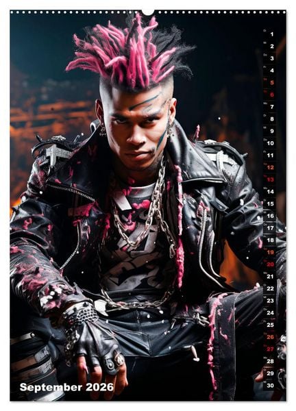Produktbild: CYBERPUNK Urcoole Typen (Wandkalender 2026 DIN A2 hoch), CALVENDO Monatskalender