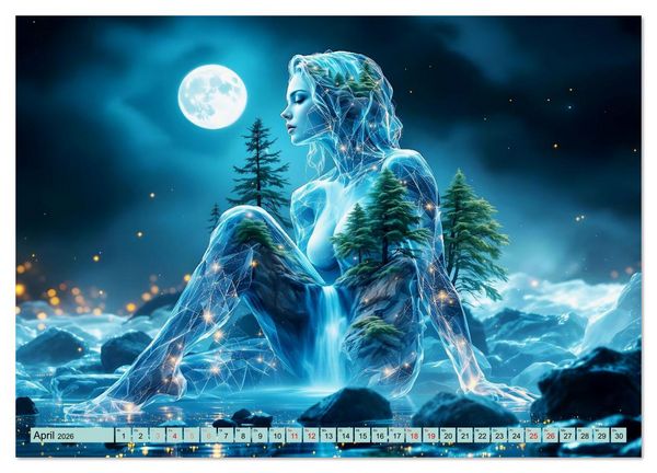 Produktbild: Magische Quelle des Lebens (Wandkalender 2026 DIN A4 quer), CALVENDO Monatskalender