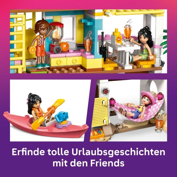 Produktbild: LEGO Friends 42699 Strandhaus mit Robben, Spielset mit 3 Mini Puppen