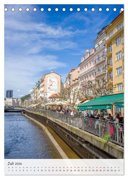Produktbild: Karlsbad / Karlovy Vary - Heilbad im Westb&ouml;hmischen B&auml;derdreieck (Tischkalender 2026 DIN A5 hoch), CALVENDO Monatskalender