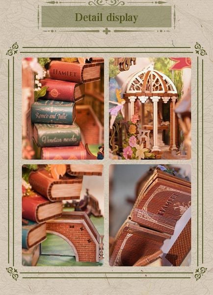 Produktbild: Book Nook DIY B&uuml;cherecke Shakespears Verse