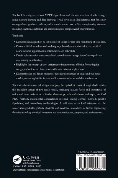 Produktbild: Machine Learning and the Internet of Things in Solar Power Generation