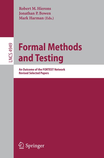 Produktbild: Formal Methods and Testing