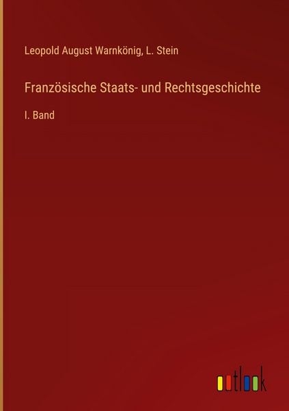 Produktbild: Franz&ouml;sische Staats- und Rechtsgeschichte